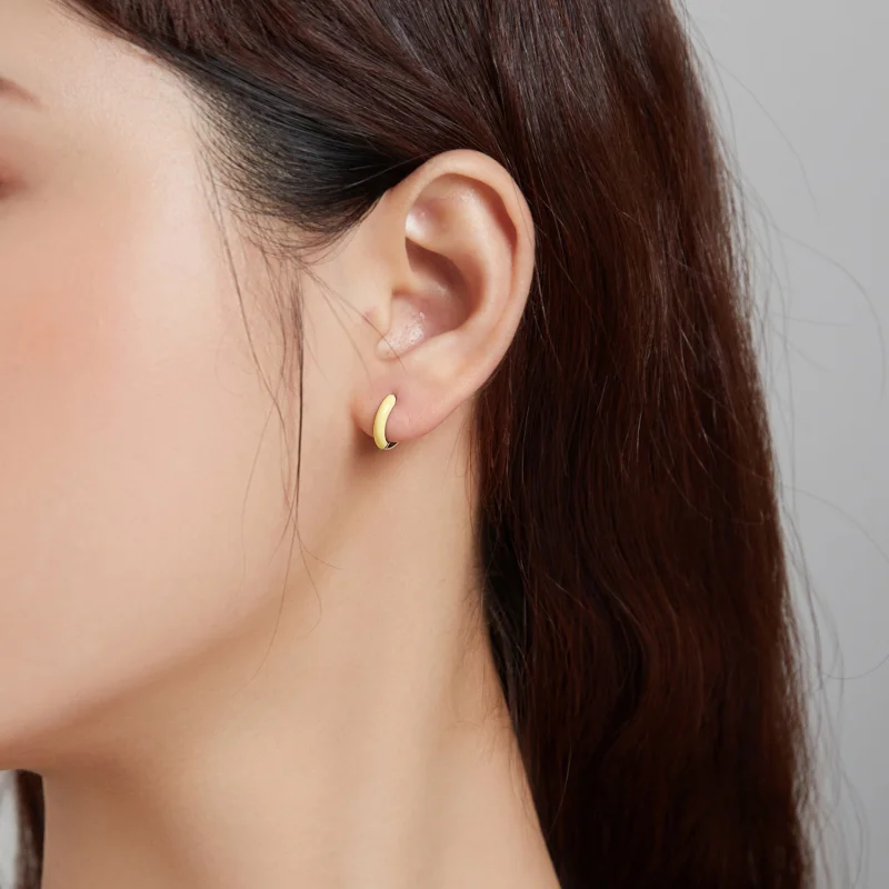 (afbeelding voor) Pandora Style Klein Geel Oorbellen - BSE488-YE - Bekijken 4