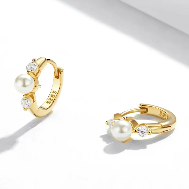 (afbeelding voor) Pandora Style Kraal Zirkoon Oorbellen - SCE1254 - Bekijken 3