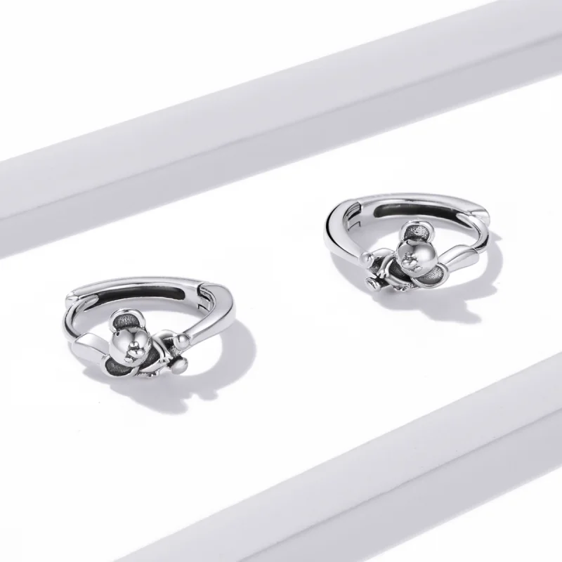 (afbeelding voor) Pandora Style Leuke Koala Oorbellen - BSE507 - Bekijken 3