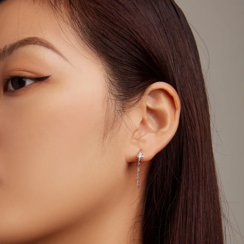 (afbeelding voor) Pandora Style Mans Ster Oorbellen - BSE699 - Bekijken 6