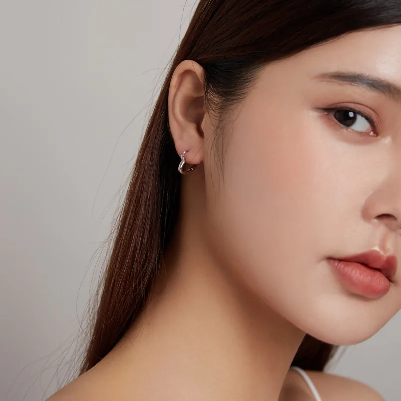 (afbeelding voor) Pandora Style Metalen hart Oorbellen - SCE1174-A - Bekijken 5