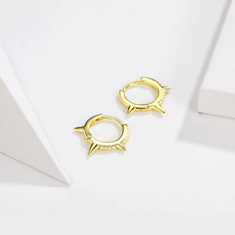 (afbeelding voor) Pandora Style Onregelmatige geometrie Oorbellen - BSE168 - Bekijken 2