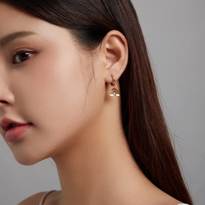 (afbeelding voor) Pandora Style Pop Regenboog Oorbellen - SCE1238 - Bekijken 3