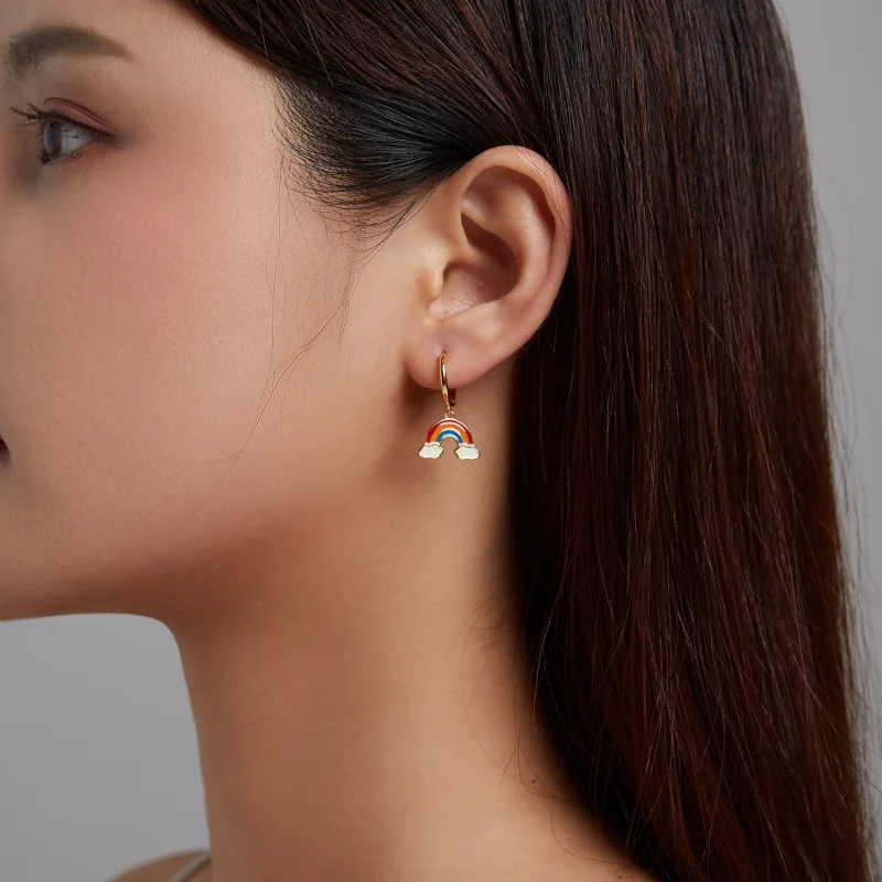 (afbeelding voor) Pandora Style Pop Regenboog Oorbellen - SCE1238 - Bekijken 4