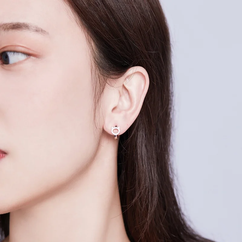 (afbeelding voor) Pandora Style Schattige Kat Oorbellen - BSE171 - Bekijken 7