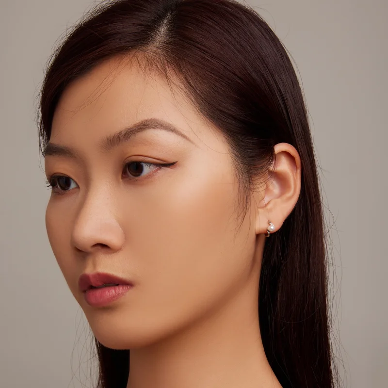 (afbeelding voor) Pandora Style Shell Kralen Oorbellen - BSE710 - Bekijken 5