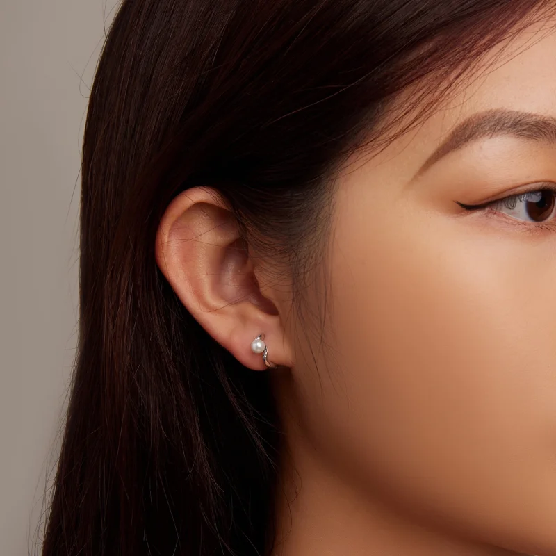 (afbeelding voor) Pandora Style Shell Kralen Oorbellen - BSE710 - Bekijken 7