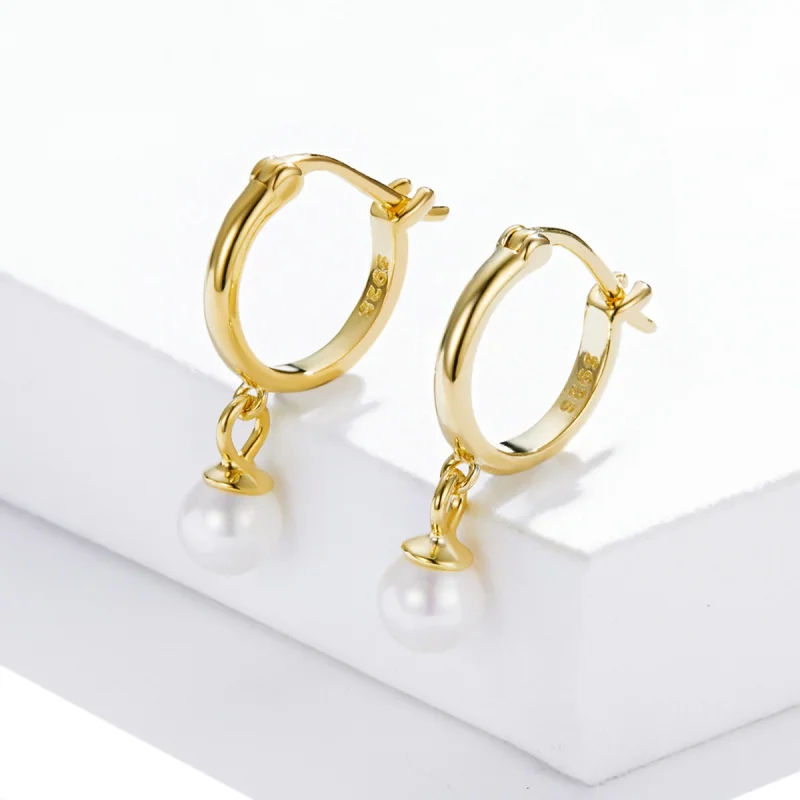 (afbeelding voor) Pandora Style Shell Kralen Oorbellen - SCE1257 - Bekijken 2