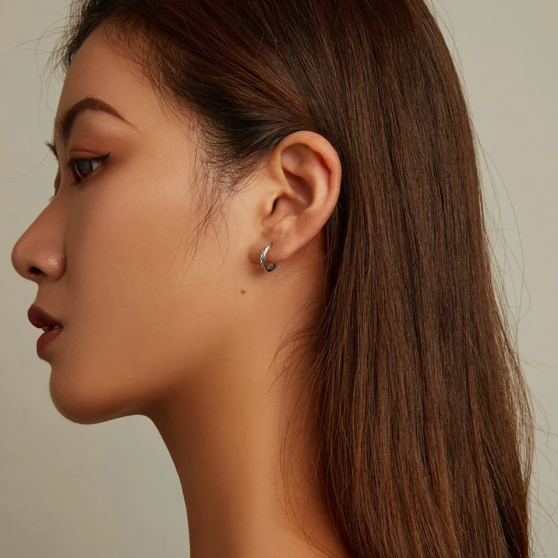 (afbeelding voor) Pandora Style Slangenpatroon Oorbellen - SCE1354 - Bekijken 7