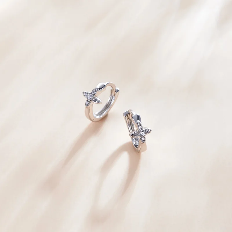 (afbeelding voor) Pandora Style Sparkle Bloem Oorbellen - SCE1043 - Bekijken 2