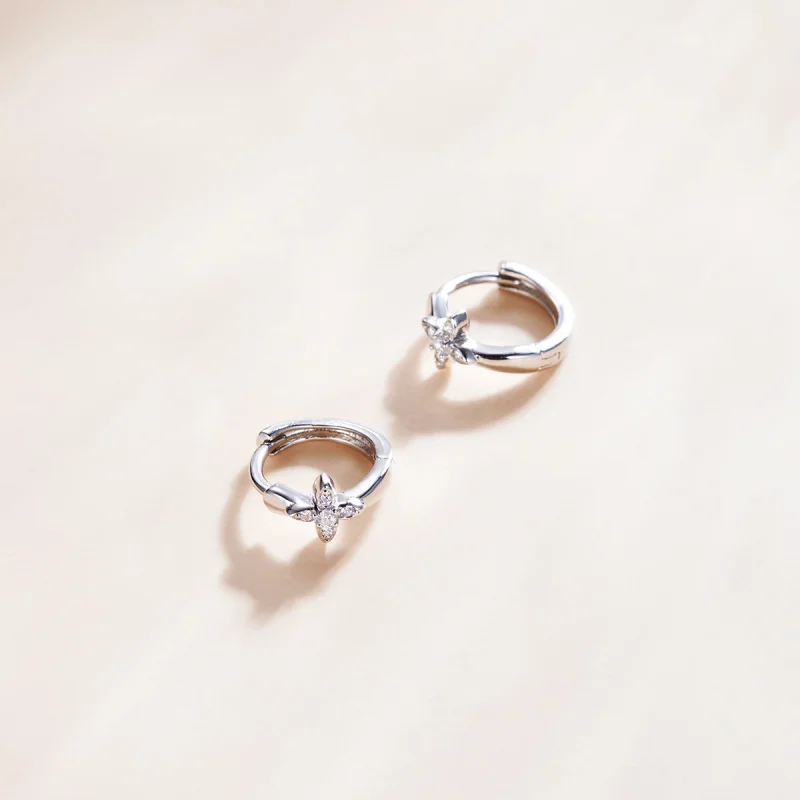 (afbeelding voor) Pandora Style Sparkle Bloem Oorbellen - SCE1043 - Bekijken 4