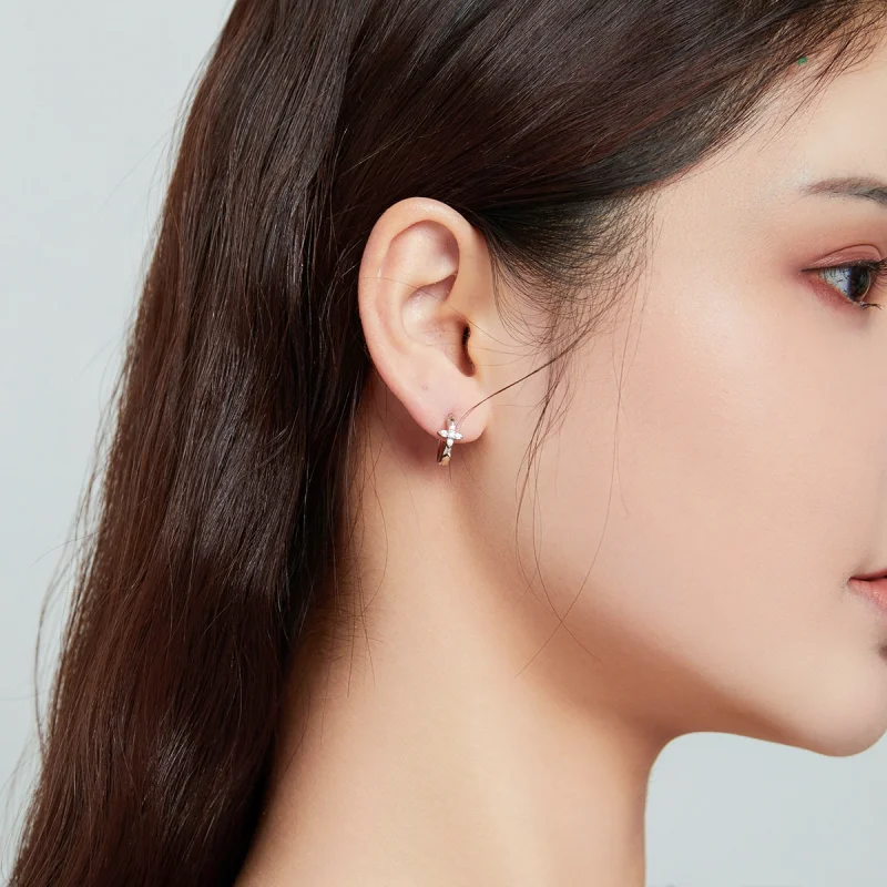 (afbeelding voor) Pandora Style Sparkle Bloem Oorbellen - SCE1043 - Bekijken 7