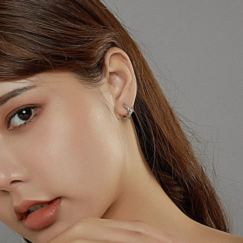 (afbeelding voor) Pandora Style Vliegende vlinders Oorbellen - BSE445 - Bekijken 7