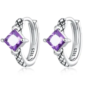 (afbeelding voor) Pandora Style Zirkoon Snake Patroon Oorbellen - SCE1417