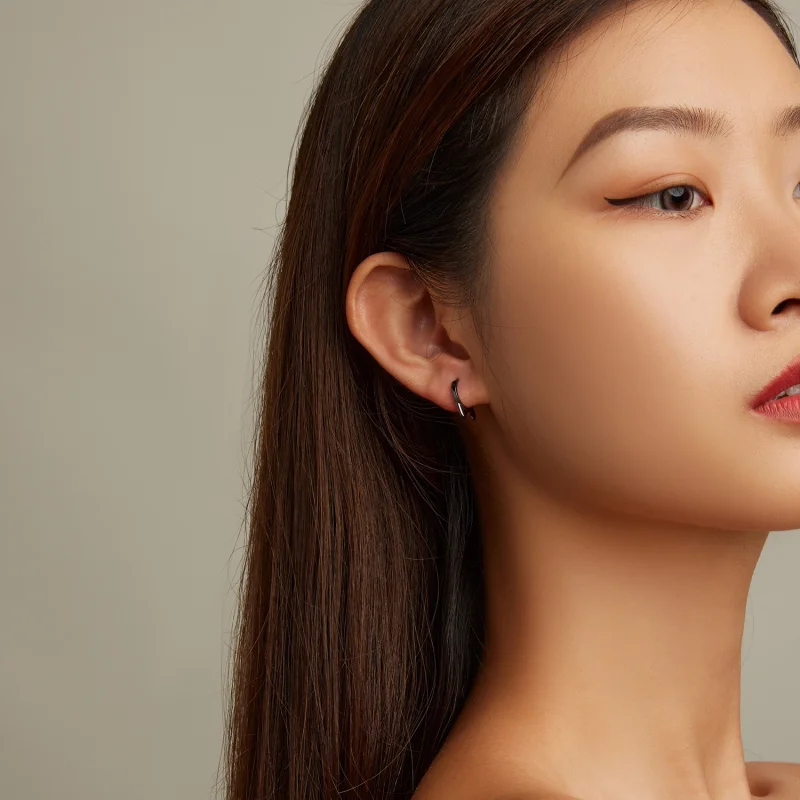 (afbeelding voor) Pandora Style Zwarte kattenoren Oorbellen - SCE1515 - Bekijken 5