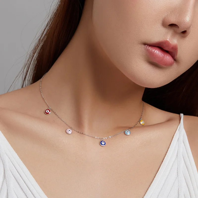 (afbeelding voor) Pandora Style Beschermoog Ketting - SCN463 - Bekijken 5