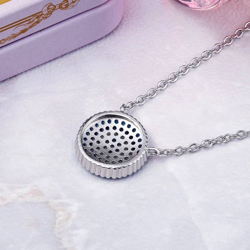 (afbeelding voor) Pandora Style Blauwe cirkel Chain Ketting - SCN099 - Bekijken 2