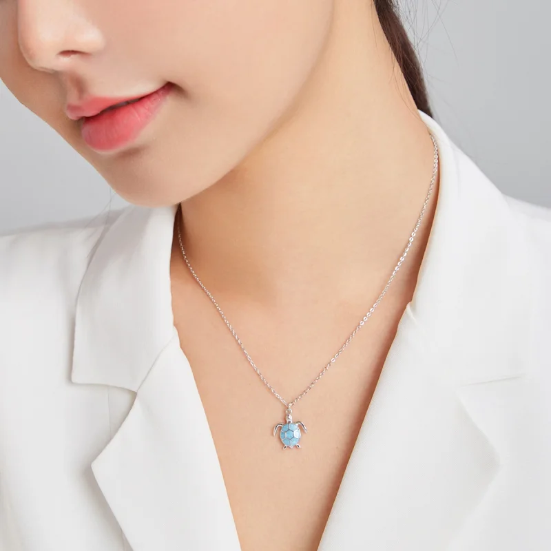 (afbeelding voor) Pandora Style Blauwe schildpad Ketting - SCN446 - Bekijken 7