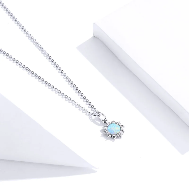 (afbeelding voor) Pandora Style Blauwe Zon Chain Ketting - SCN399 - Bekijken 2