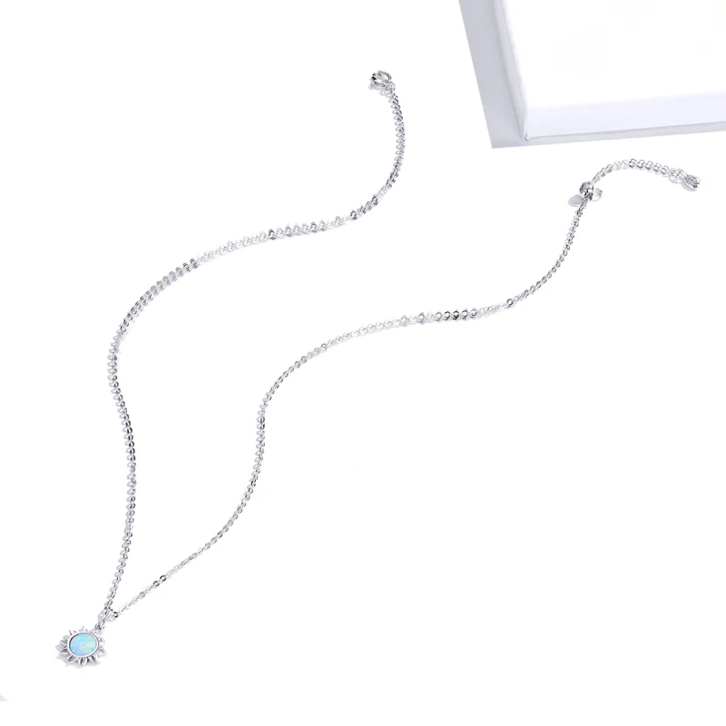 (afbeelding voor) Pandora Style Blauwe Zon Chain Ketting - SCN399 - Bekijken 6