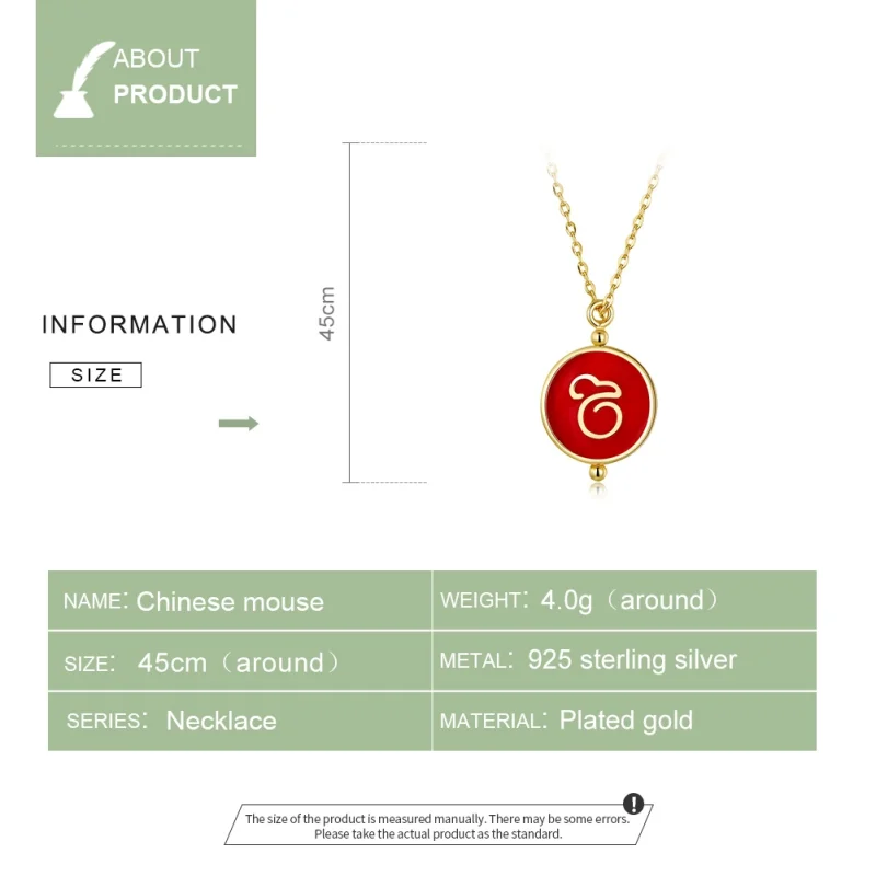 (afbeelding voor) Pandora Style Chinese muis Chain Ketting - SCN390 - Bekijken 3