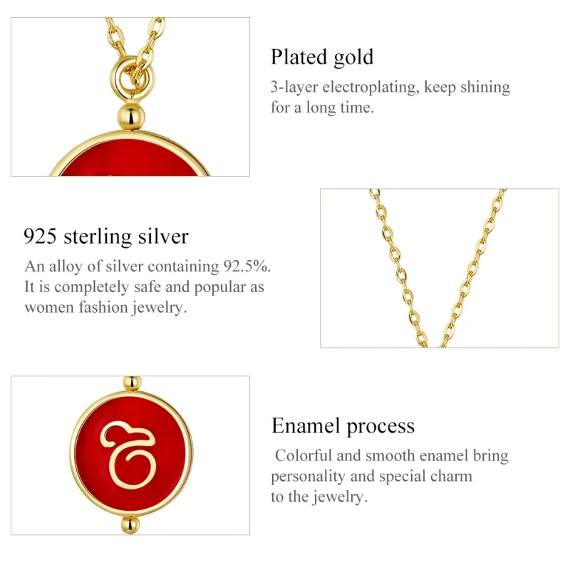 (afbeelding voor) Pandora Style Chinese muis Chain Ketting - SCN390 - Bekijken 4