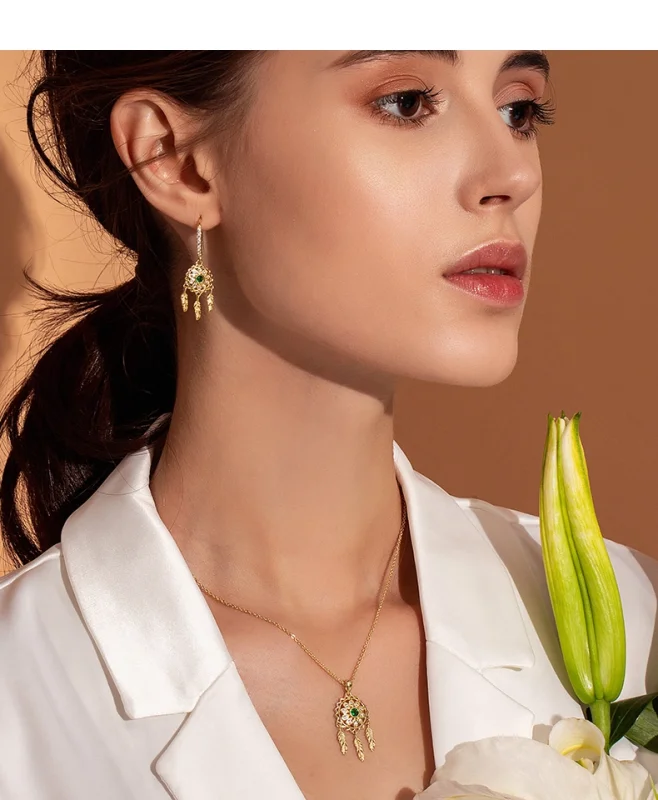 (afbeelding voor) Pandora Style Dromenvanger Ketting - SCN263-B - Bekijken 2