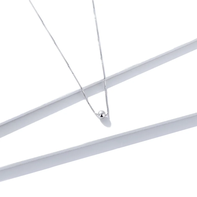 (afbeelding voor) Pandora Style Eenvoudige Boon Chain Ketting - BSN097 - Bekijken 3