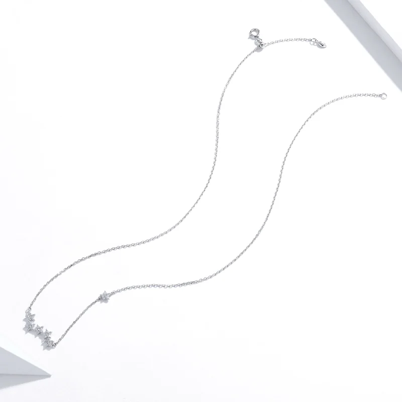 (afbeelding voor) Pandora Style Fonkelende sterren Chain Ketting - SCN419 - Bekijken 4