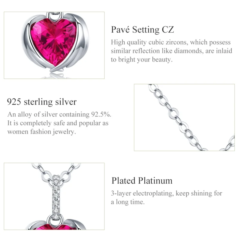 (afbeelding voor) Pandora Style Guardian Hearts Chain Ketting - SCN341 - Bekijken 4