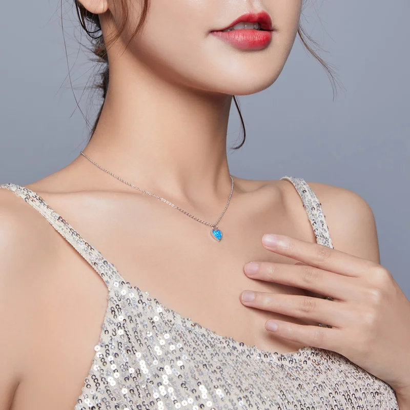 (afbeelding voor) Pandora Style Hart Chain Ketting - SCN413 - Bekijken 7