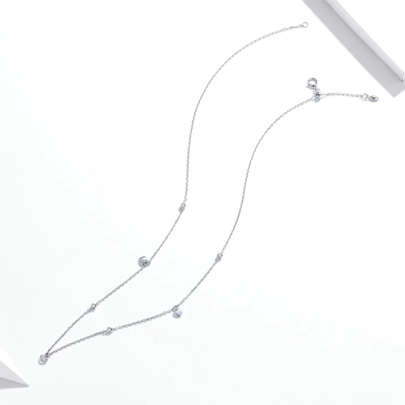 (afbeelding voor) Pandora Style Hart vorm Chain Ketting - SCN417 - Bekijken 4