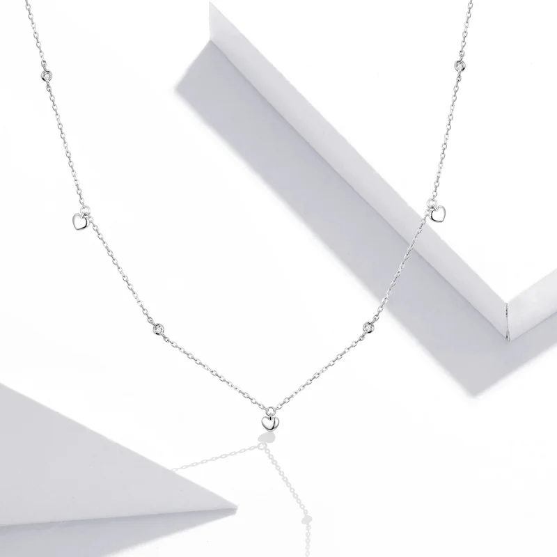 (afbeelding voor) Pandora Style Hart vorm Chain Ketting - SCN417 - Bekijken 5