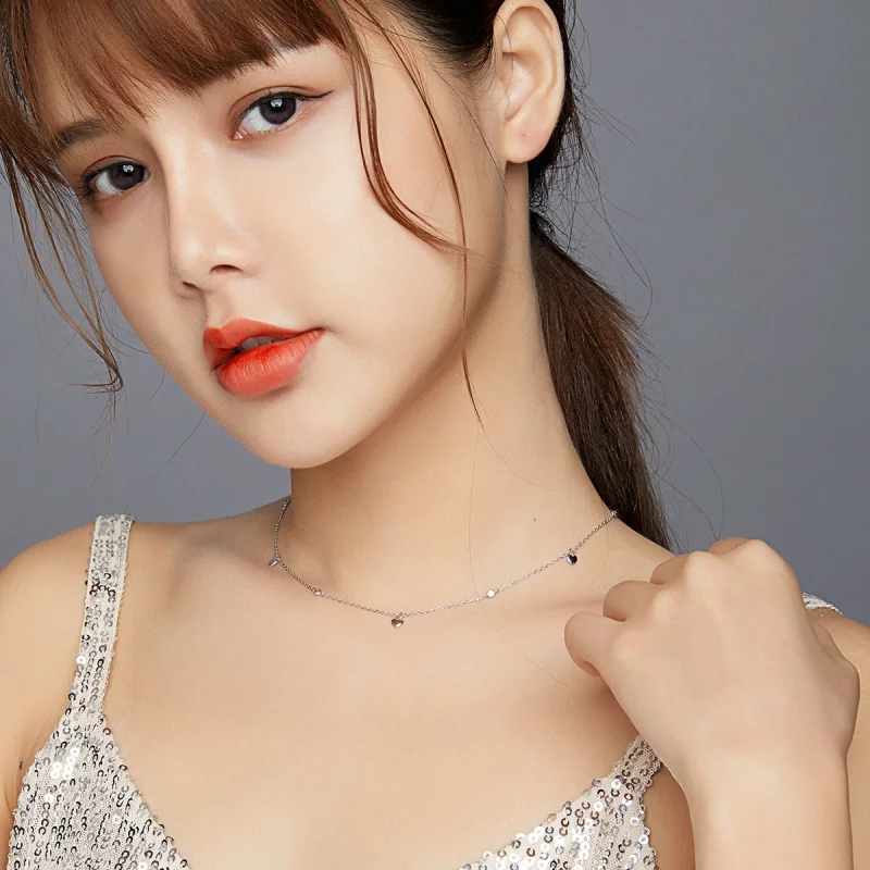 (afbeelding voor) Pandora Style Hart vorm Chain Ketting - SCN417 - Bekijken 6