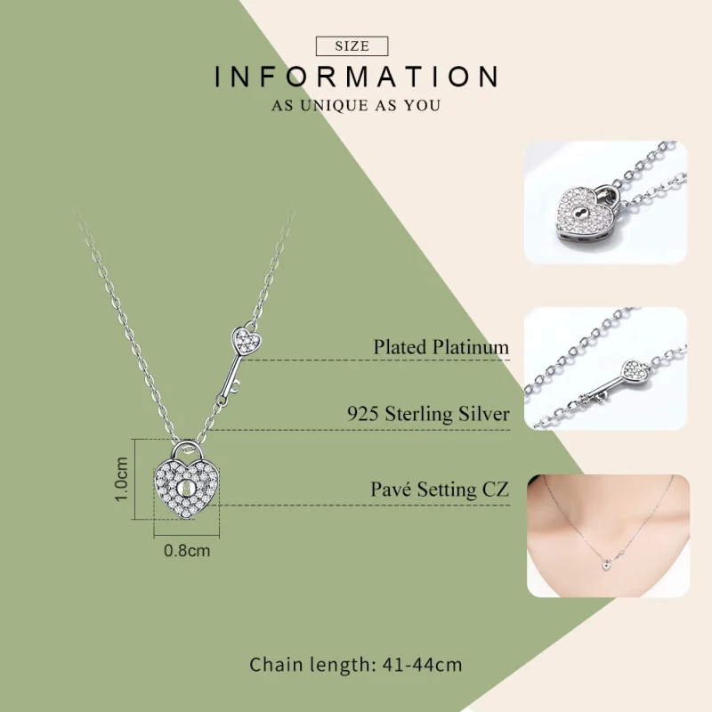 (afbeelding voor) Pandora Style Hartenslot Chain Ketting - SCN315 - Bekijken 3