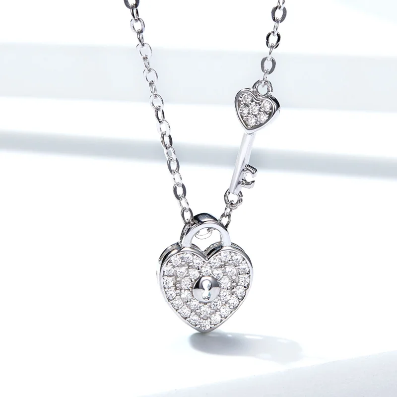 (afbeelding voor) Pandora Style Hartenslot Chain Ketting - SCN315 - Bekijken 4