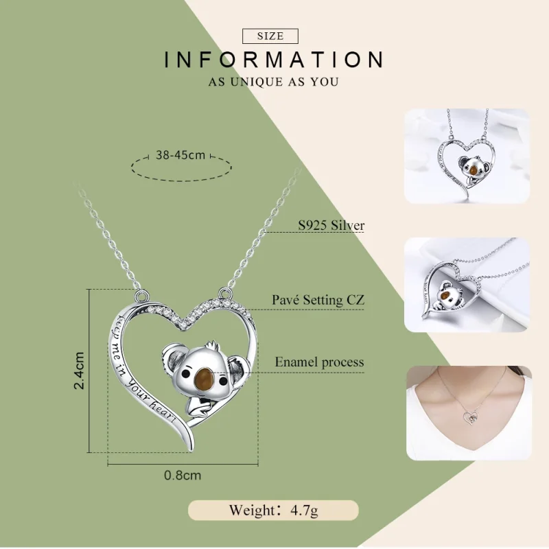 (afbeelding voor) Pandora Style Hou me in je hart Chain Ketting - SCN256 - Bekijken 2