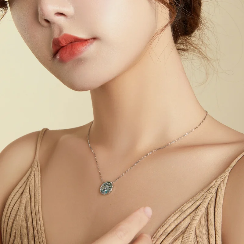 (afbeelding voor) Pandora Style Kleurrijke levensboom Chain Ketting - SCN433 - Bekijken 7