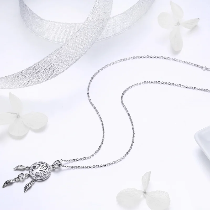 (afbeelding voor) Pandora Style Levensboom Dromenvanger Chain Ketting - SCN298 - Bekijken 6