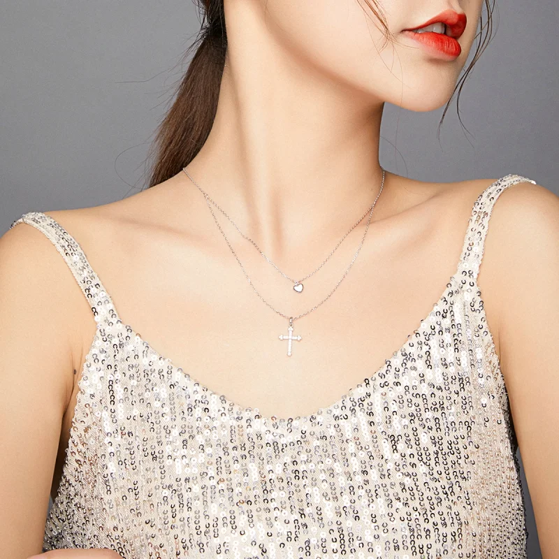 (afbeelding voor) Pandora Style Liefs Kruis Ketting - BSN197 - Bekijken 7