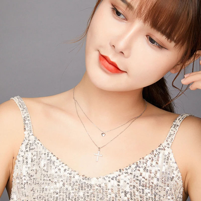 (afbeelding voor) Pandora Style Liefs Kruis Ketting - BSN197 - Bekijken 9