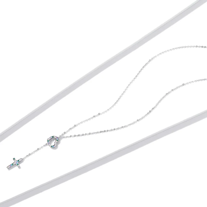 (afbeelding voor) Pandora Style Liefs Kruis Ketting - BSN244 - Bekijken 4