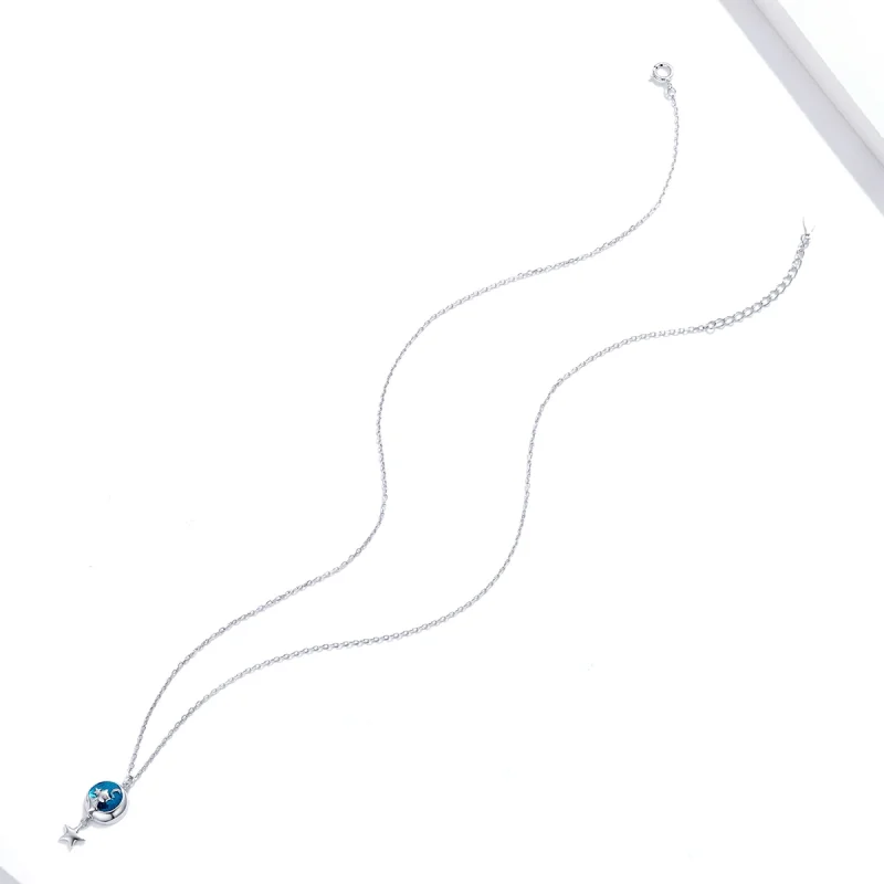 (afbeelding voor) Pandora Style Maan & Kat Chain Ketting - SCN422 - Bekijken 4