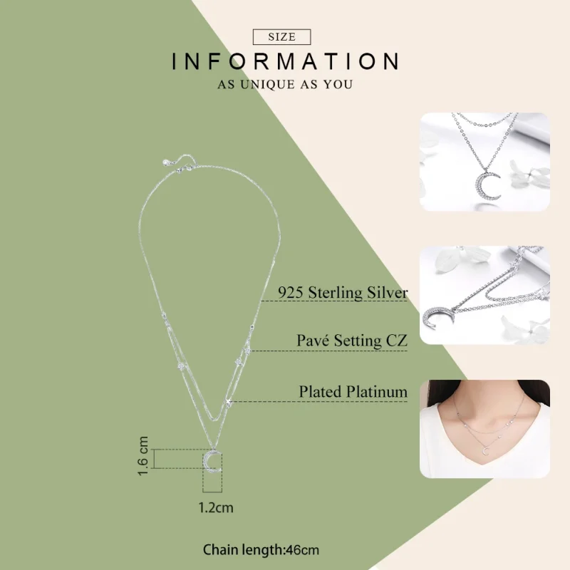 (afbeelding voor) Pandora Style Maan & Sterren Chain Ketting - BSN038 - Bekijken 7