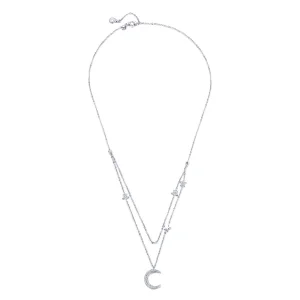 (afbeelding voor) Pandora Style Maan & Sterren Chain Ketting - BSN038