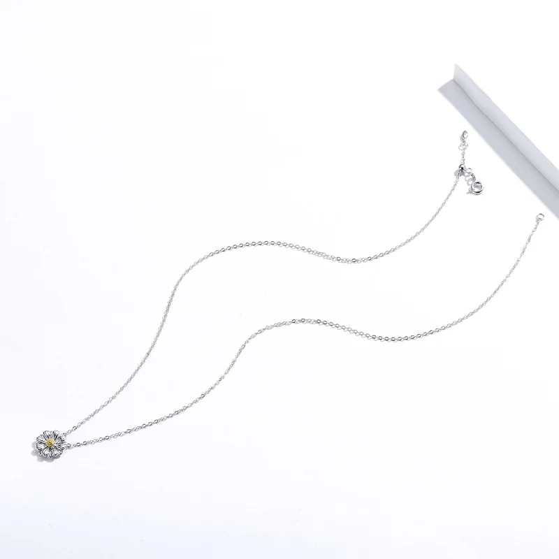 (afbeelding voor) Pandora Style Madeliefje Chain Ketting - SCN370 - Bekijken 2