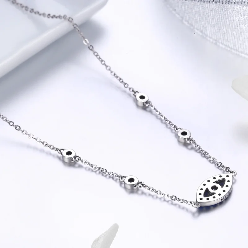 (afbeelding voor) Pandora Style Magisch oog Chain Ketting - SCN300 - Bekijken 6