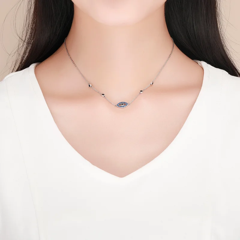 (afbeelding voor) Pandora Style Magisch oog Chain Ketting - SCN300 - Bekijken 8