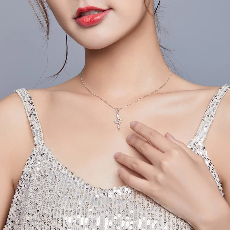 (afbeelding voor) Pandora Style Mooie slang Chain Ketting - SCN409 - Bekijken 8