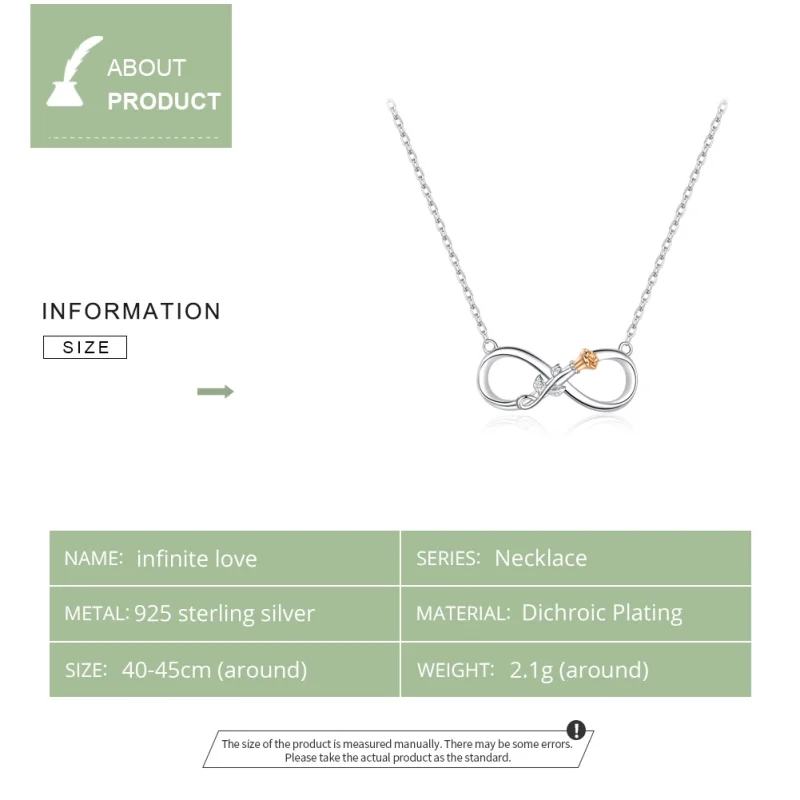 (afbeelding voor) Pandora Style Oneindige liefde Chain Ketting - SCN371 - Bekijken 3